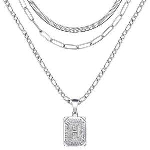 Gold Layered Necklace Set 3 PCS for Women Dainty Trendy Paperclip Snake Choker